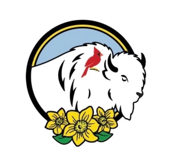 Bird and Buffalo Floral emblem